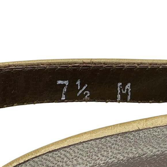 Joan & David Women’s Green Two-Tone Leather Ankle Strap Block Heel Pumps Sz 7.5M - Picture 6 of 10